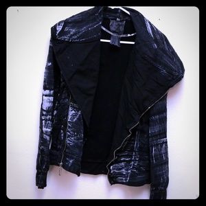 Black and white modern jacket